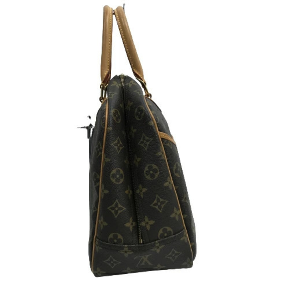 Louis Vuitton Deauville Handbag Boston Bowling Bag Brown Monogram - Picture 3 of 10